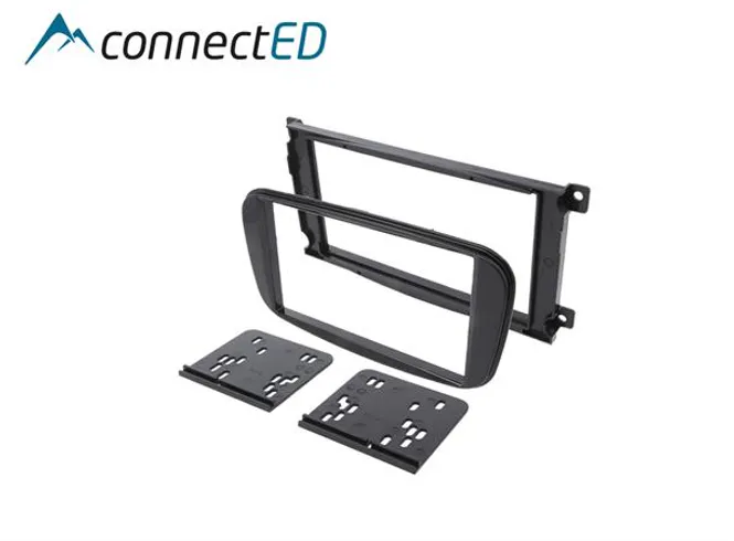 Hovedbilde ConnectED EDFD3005 monteringsramme 2-DIN Ford Oval Sort pianolakk