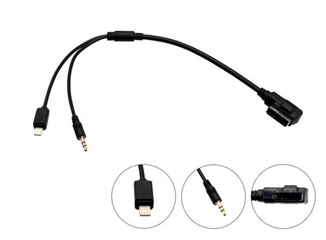 Hovedbilde Connects2 CT29AU09 AMI/MDI Lightning & AUX adapter Audi / VW / Skoda