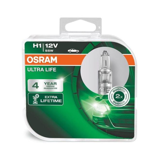 Hovedbilde Osram H1 55W 12V P14.5S ULTRA LIFE