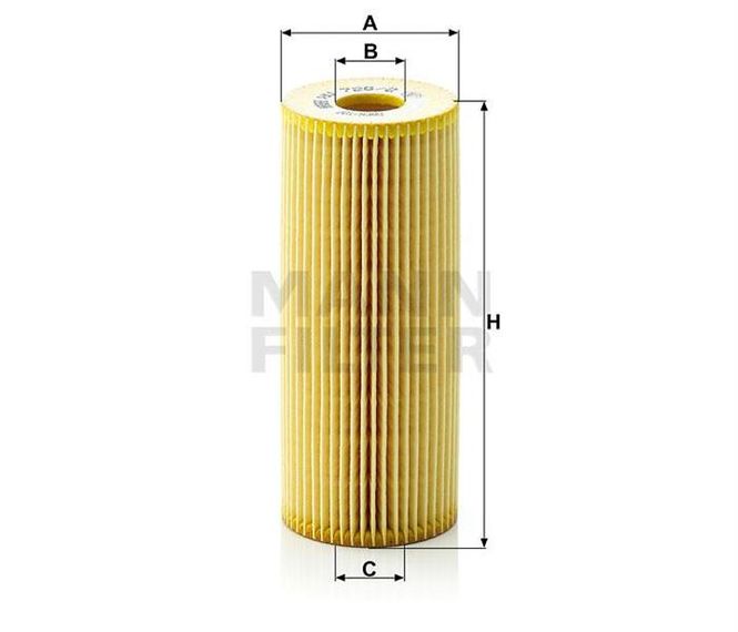 Hovedbilde HU 726/2X Oljefilter innsats H153 UØ66 IØ26