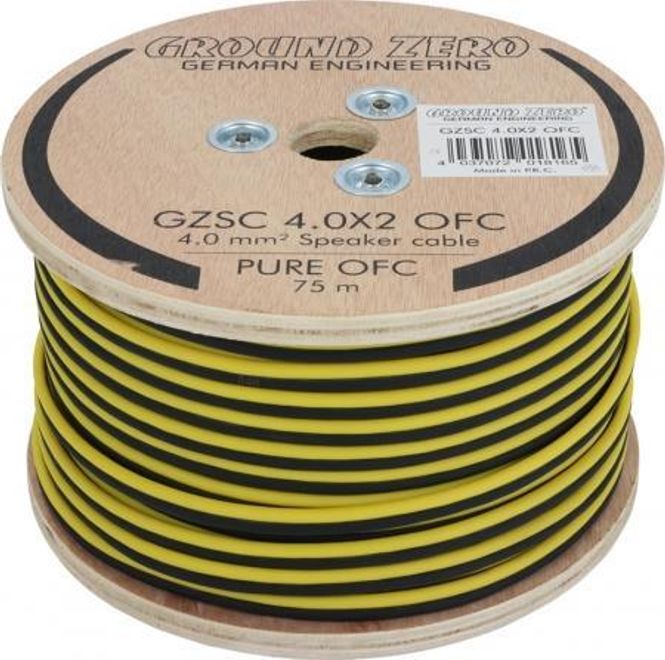 Hovedbilde Ground Zero GZSC 4.0X2 OFC høyttalerkabel 4 mm² (lm)