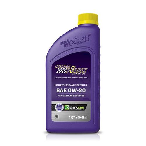 Royal Purple® 01020 High Performance SAE 0W20 Motorolje SN 1q