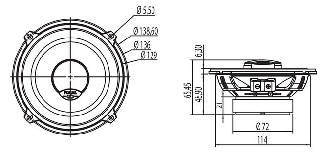 Hovedbilde Focal ICU130 Integration serien 130mm