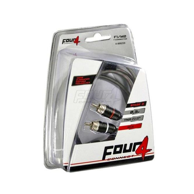 Hovedbilde 4 Connect Stage 2 RCA Y-ledd 30cm 1 hun, 2 han (par)