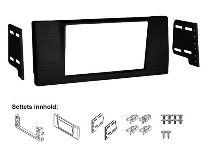 Hovedbilde Metra 95-9307B Premium monteringskit 2-DIN BMW 5-serie (E39) / Range Rover L322