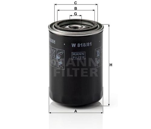 Oljefilter W825/1 SP842