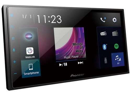 Pioneer SPH-DA250DAB 2-DIN bilradio 6,8″ med DAB+, CarPlay og Android Auto