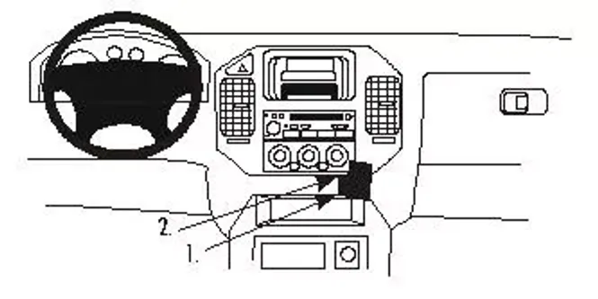Hovedbilde Brodit ProClip 852816 Mitsubishi Pajero 2001-2006 Vinklet