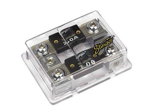 Stinger SPD5210 sikringsholder 2xANL 25/50mm²inn 25mm² ut Chrome
