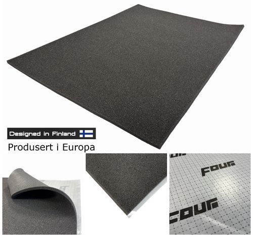 FOUR S2 SoftFlex 7 mm absorberende lyddempingsmatte 3,33 m²