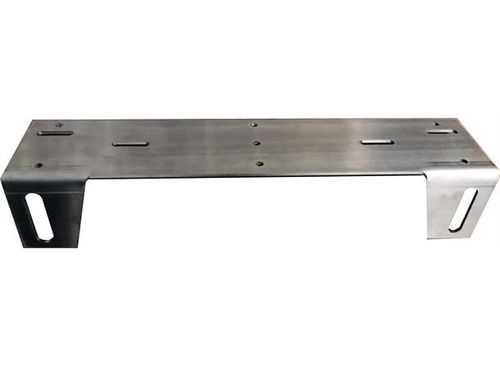 Skiltfeste for ekstralys og LED bar 74 - 100mm Rustfri Krom