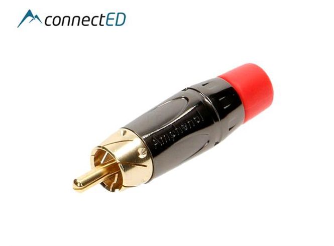Hovedbilde ConnectED RCA/Phono Rød (Han) kontakt for lodding