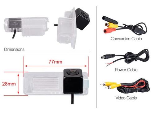 ConnectED CA-VW08 ryggekamera skiltlys Porsche/VW 2009–