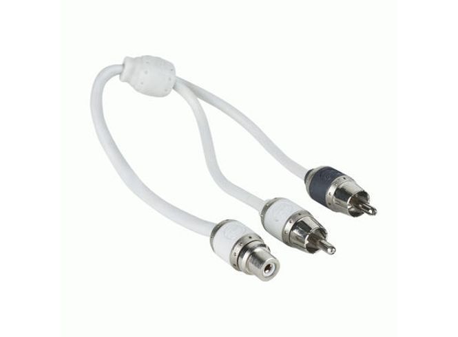 Hovedbilde Metra V10RY1 Marine RCA Y-ledd 1 hun/2 han, hvit