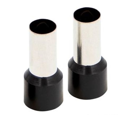 InstallBay Isolerte endehylser 4 gauge Sort (stk)