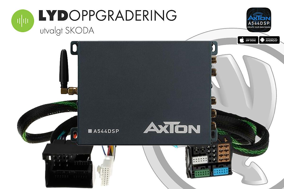 Axton Lydoppgradering SKODA Plug & Play DSP forsterker