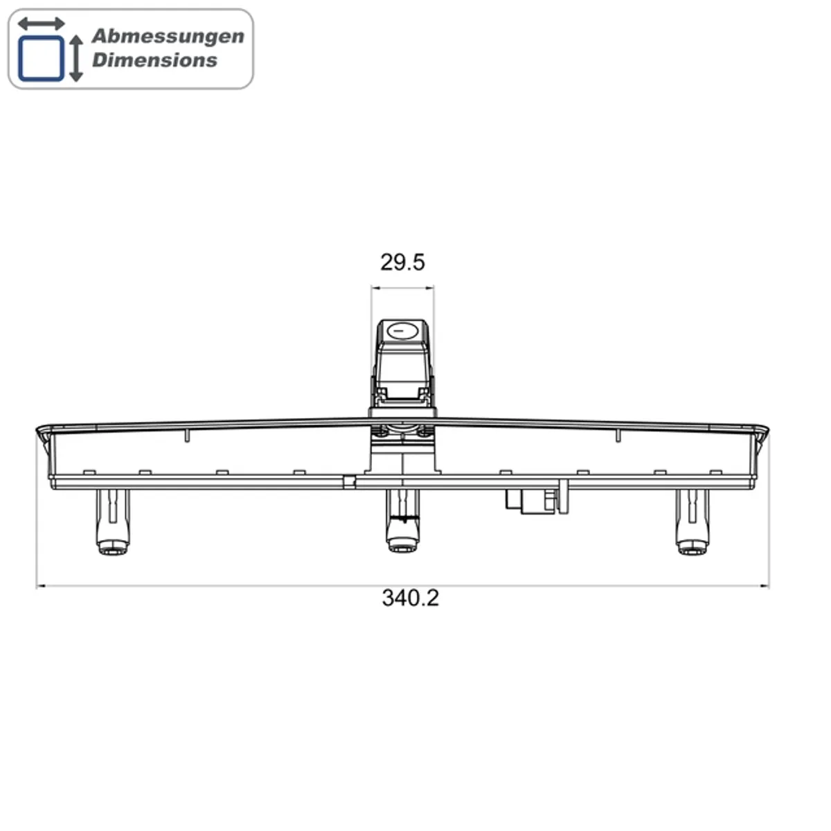 Ampire KVX-T5-H Ryggekamera bremselys VW T5/T6/T6.1