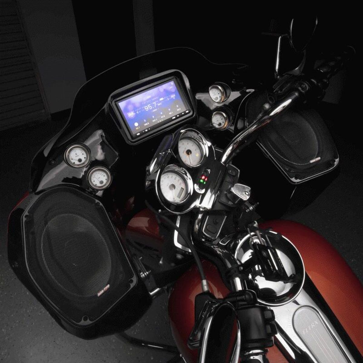 Metra Komplett Batwing kåpe (lakkert) Harley Davidson FLT (1998 