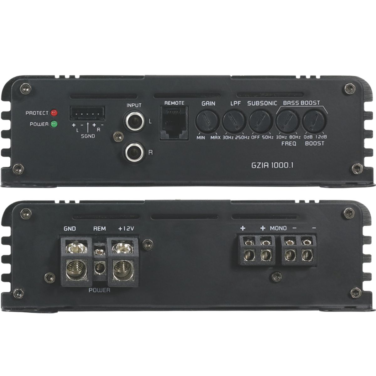 Ground Zero GZIA 1000.1 1250W @ 1 Ohm Iridium Mono forsterker