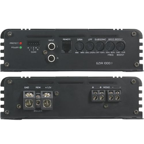 Ground Zero GZIA 1000.1 1250W @ 1 Ohm Iridium Mono forsterker