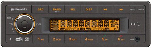 Continental TRDW323UB-OR 24v DAB+ radio Media-Receiver