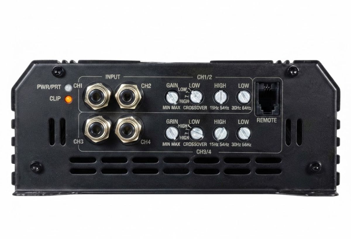 Ground Zero GZCA 300.4 4-kanals SPL-forsterker – 4 x 360 W RMS @ 1 ohm