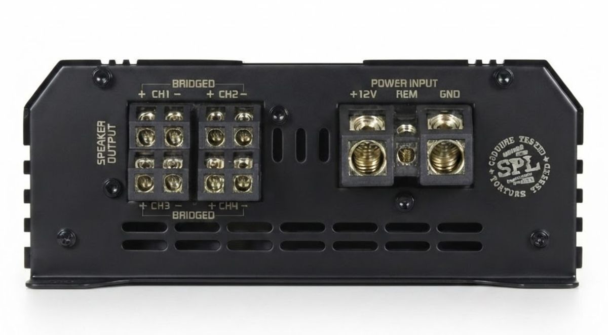 Ground Zero GZCA 300.4 4-kanals SPL-forsterker – 4 x 360 W RMS @ 1 ohm