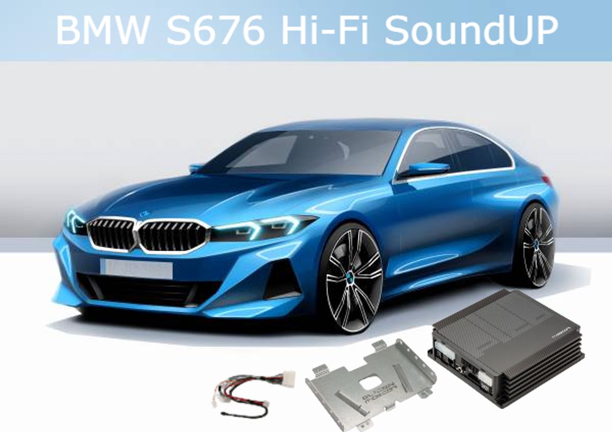 Gladen SoundUp BMW S676 Hi-Fi forsterkerkit Plug & Play oppgradering