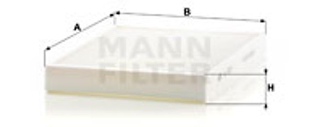 Hovedbilde MANN-Filters CU2733 pollenfilter