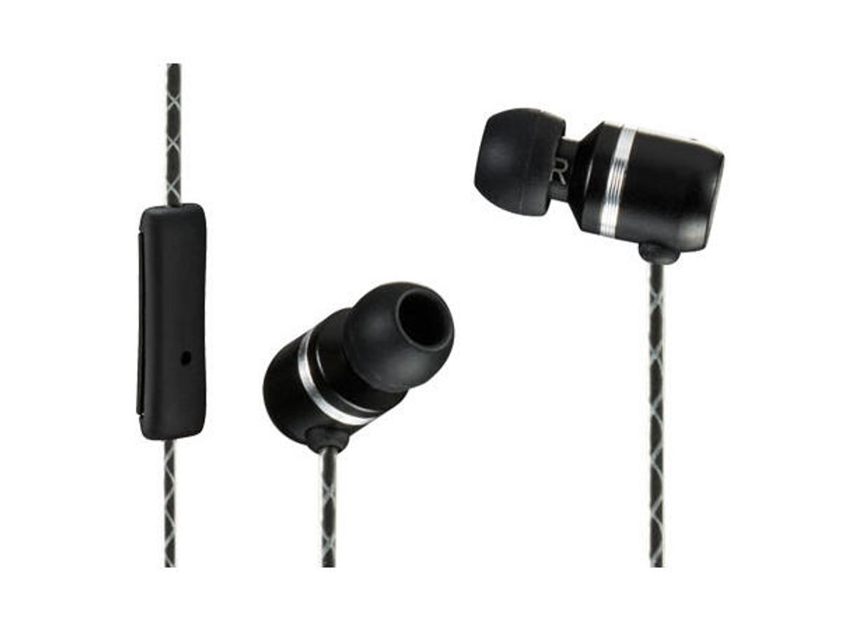 Kicker 43EB93B Micro Fit øreplugger med mikrofon og svarknapp – sort