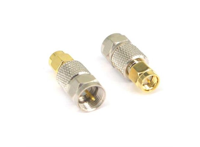 Hovedbilde SMA han - F han RF Coaxial adapter