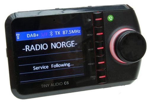 Tiny Audio C5 DAB+ adapter m/Bluetooth