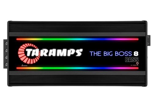 Taramps BIG BOSS 8 BASS B forsterker 8000W 0,5~2 ohm Sort, RGB