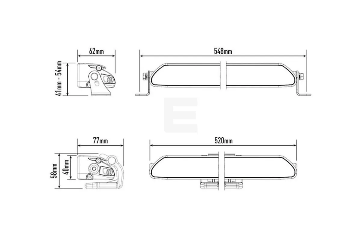 Lazer® Linear 18 ELITE Double E-Mark 13500Lm. 532mm
