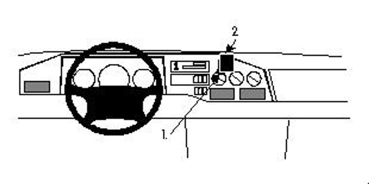 Brodit ProClip 852186 VW LT, MB Sprinter 1995-2005 Senter