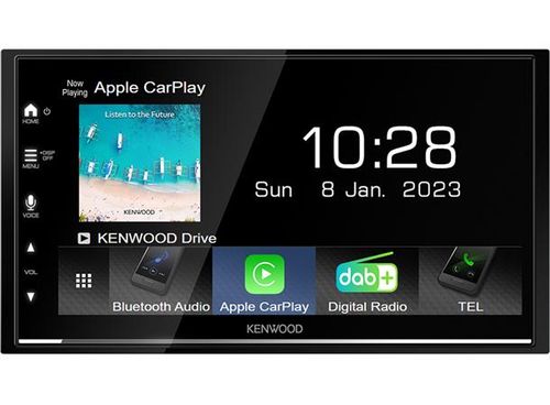 Kenwood DMX-7722DABS 2-DIN Mediaspiller DAB BT CarPlay Android Auto trådløst