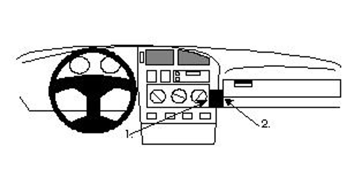 Brodit ProClip 851951 VW Golf III, Vento, Jetta 1993-1997 Vinklet