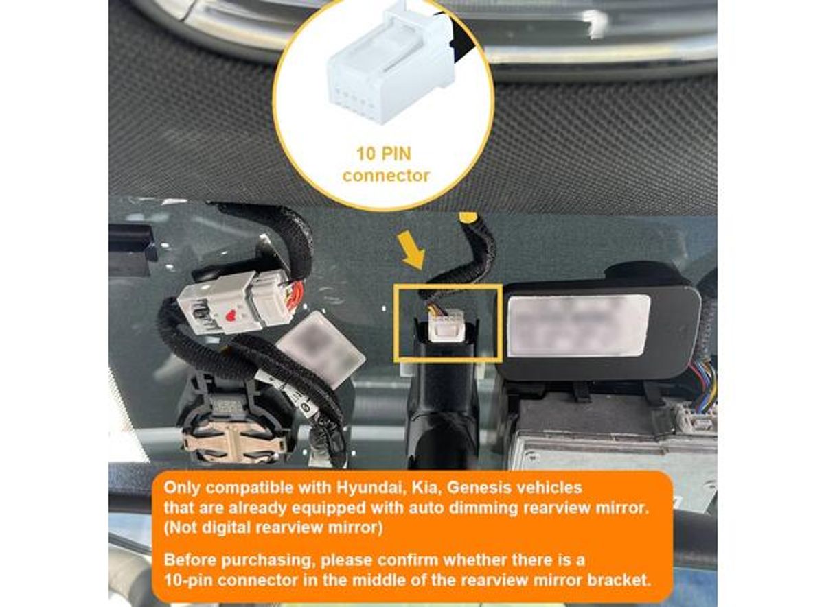FitDVR D3-014 Dashcam Power Adapter Hyundai/ Kia 10-pin